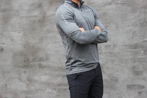Sweatshirt dark grey melange